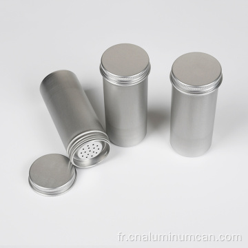 Les pots d&#39;aluminium peuvent la nourriture avec bouchon à vis
